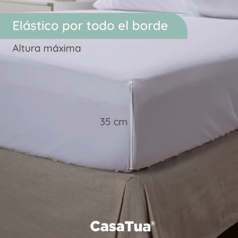 SABANAS HOTEL KING PLAZA + FUNDA ALMOHADA - 2