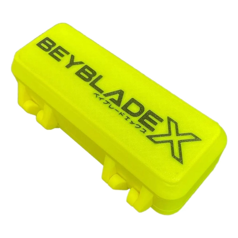CAJA ROBUSTA PORTA 3 BEYBLADE 16X5 CM AMARILLO - 1