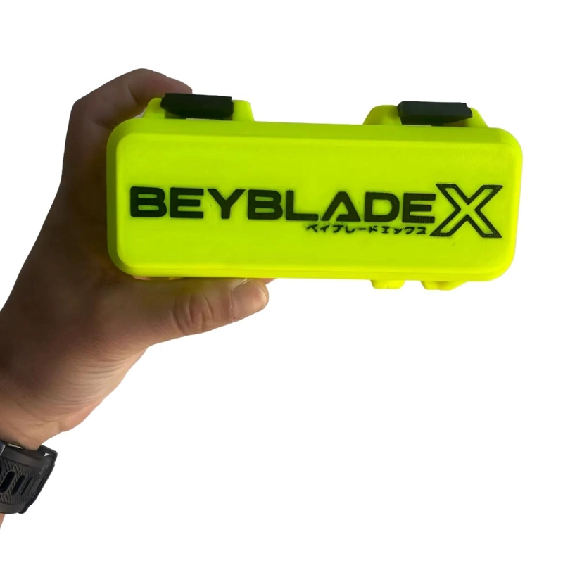 CAJA ROBUSTA PORTA 3 BEYBLADE 16X5 CM AMARILLO - 2