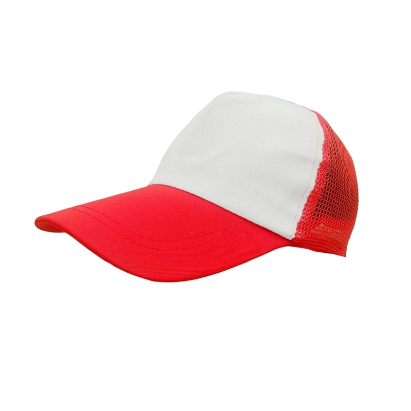 PACK 10 GORROS JOCKET MALLA SUBLIMACION ROJO - 2