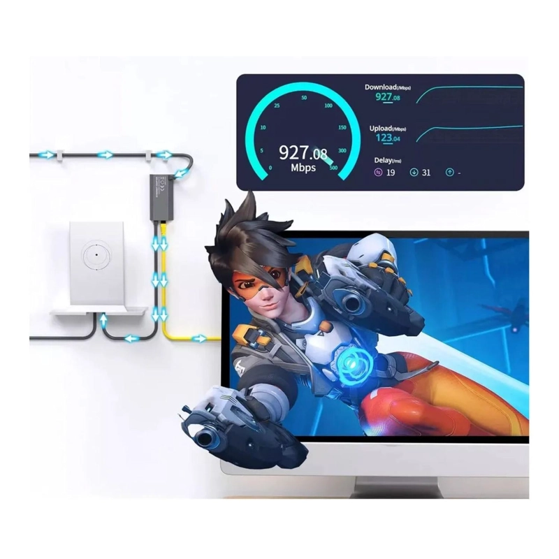ADAPTADOR STARLINK INTERNET CABLE ETHERNET UTP - 5