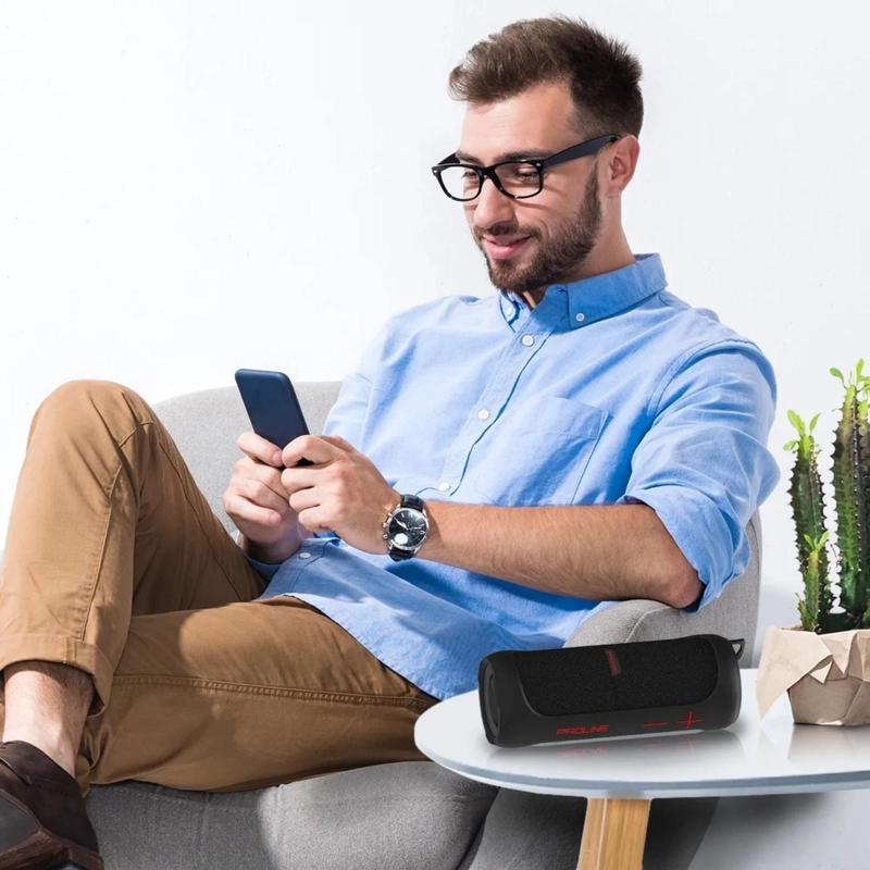 PARLANTE MINI BLUETOOTH PORTATIL ZION MASTER-G 20 WATT NEGRO - 6