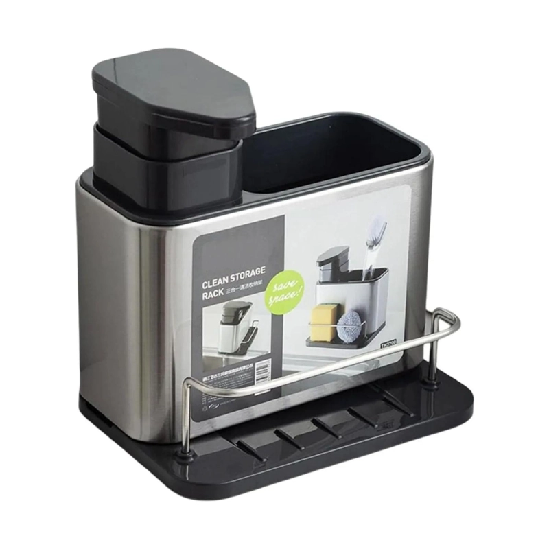 DISPENSADOR ORGANIZADOR LAVALOZAS JABON ESPONJA - 1