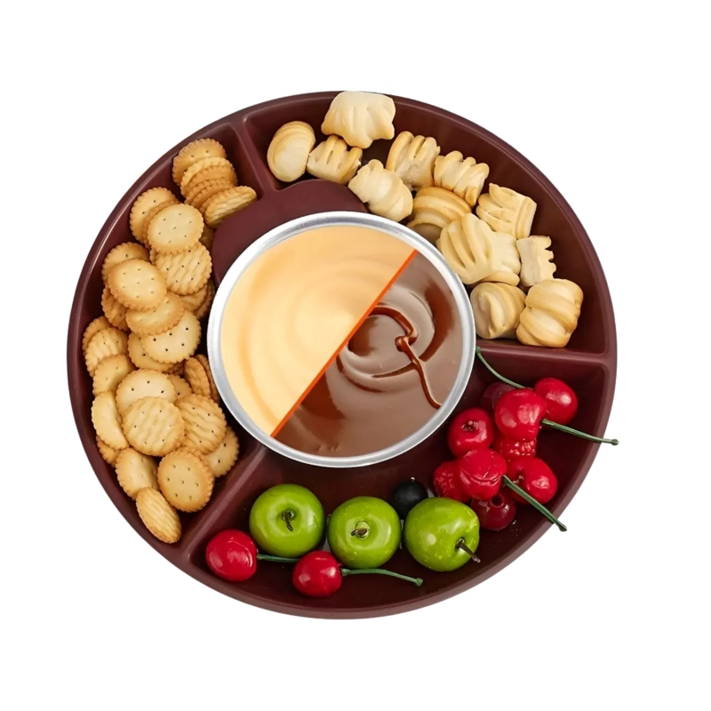 BANDEJA EXTRAIBLE FUNDIDOR CHOCOLATE 27.3X7.5 CM MARRON - 2