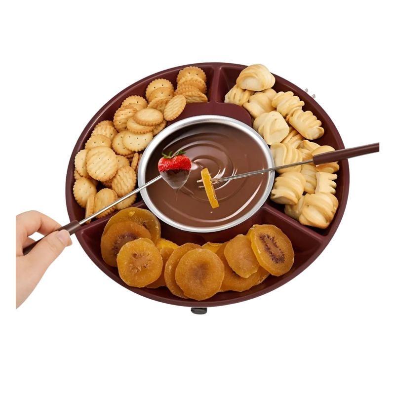 BANDEJA EXTRAIBLE FUNDIDOR CHOCOLATE 27.3X7.5 CM MARRON - 3