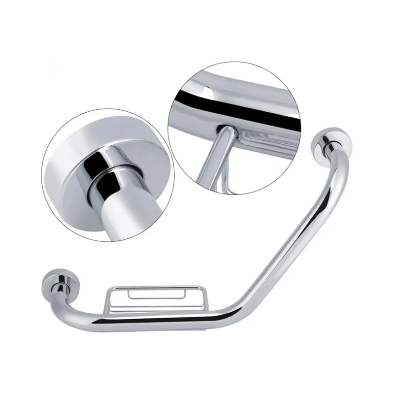 AGARRADERA SEGURIDAD MANILLA BAÑO 135 CM PLATEADO - 5