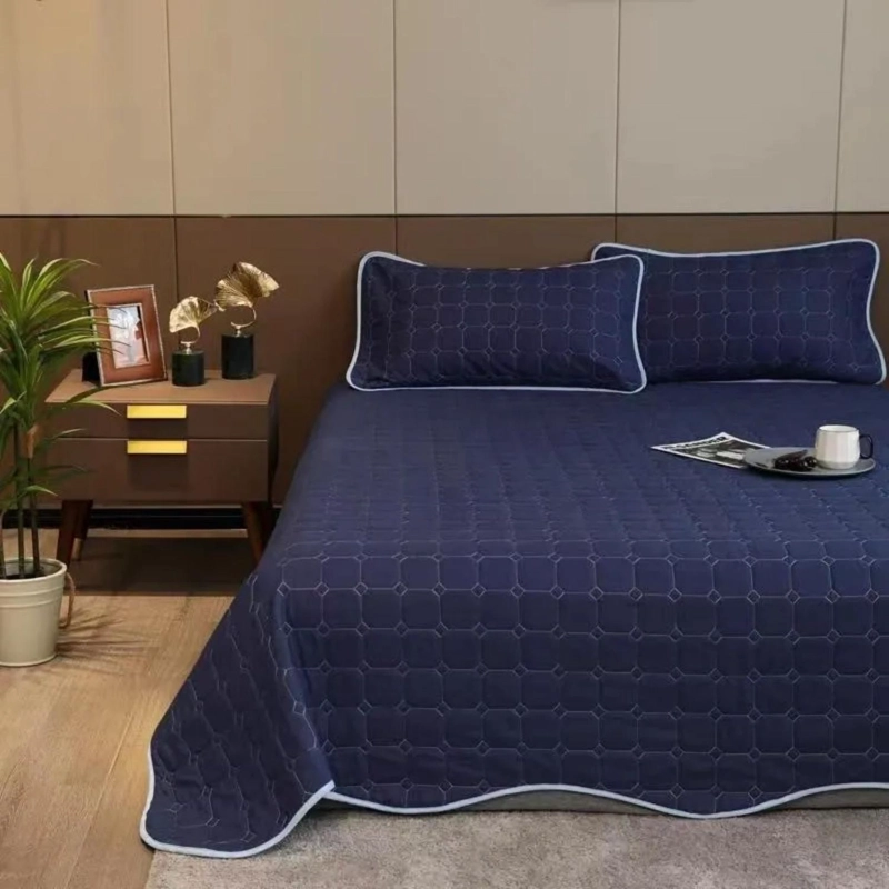 CUBRECAMA COBERTOR KING 2 FUNDAS 250X270 CM AZUL OSCURO - 1