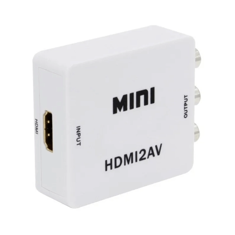 CONVERSOR HDMI RCA AV ADAPTADOR FULL HD 1080P - 720P - 2