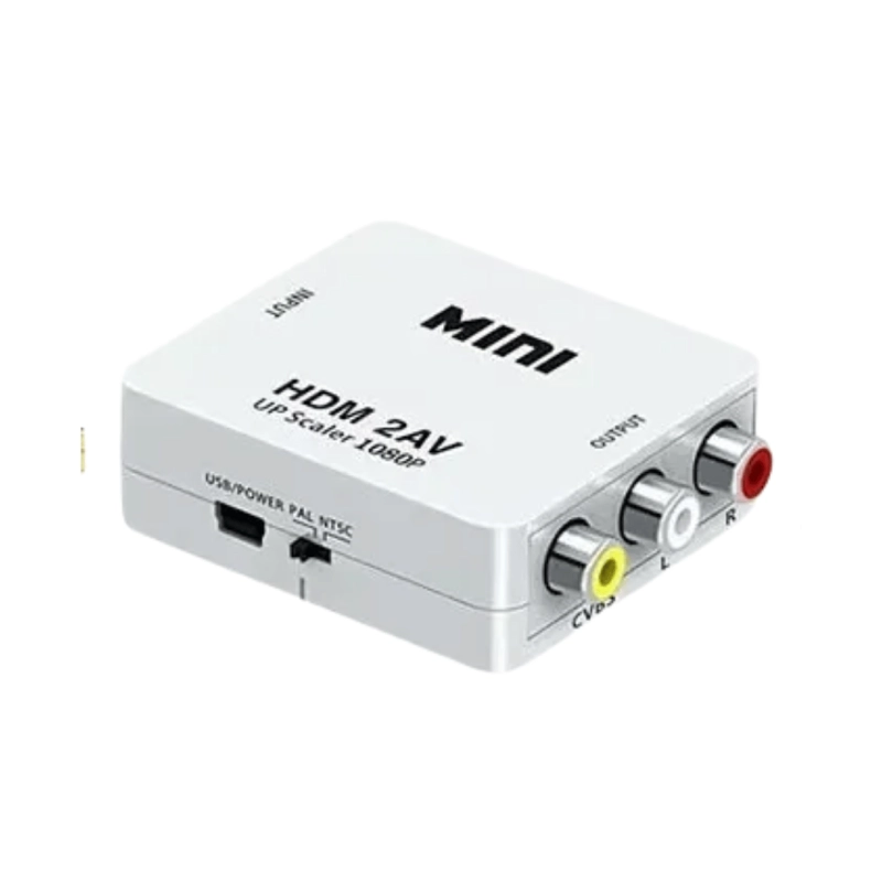 CONVERSOR HDMI RCA AV ADAPTADOR FULL HD 1080P - 720P - 3