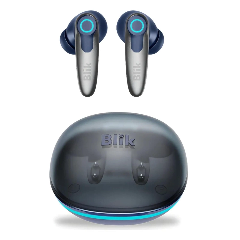 AUDIFONOS INALAMBRICOS BLUETOOTH BLIK GAME-X 3 WATT AZUL - 1