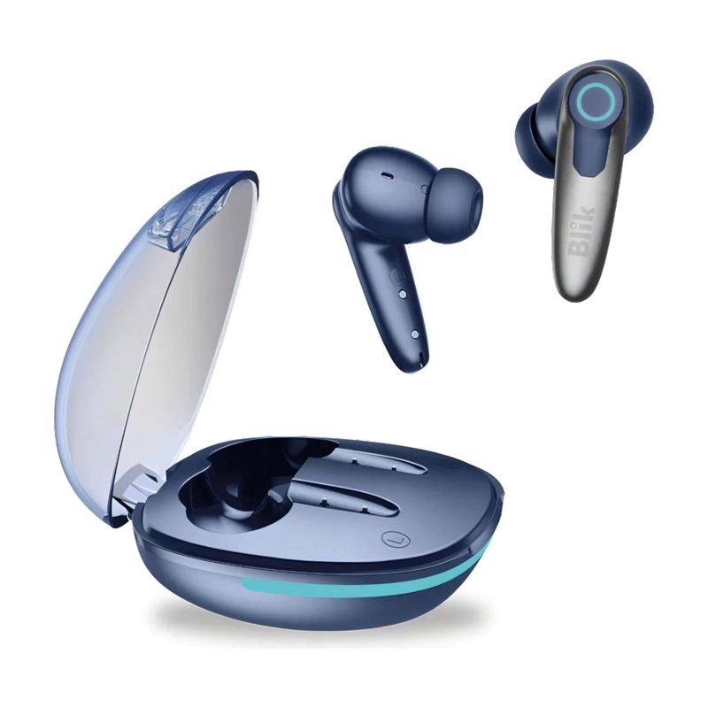 AUDIFONOS INALAMBRICOS BLUETOOTH BLIK GAME-X 3 WATT AZUL - 2