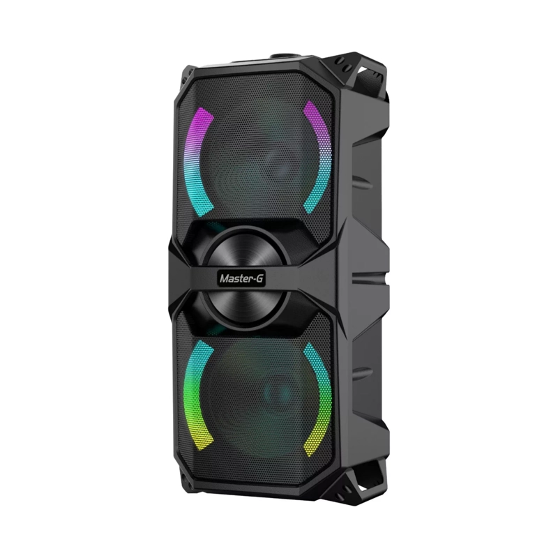 PARLANTE BLUETOOTH PORTATIL KARAOKE MASTER-G 6000 WATT NEGRO - 1