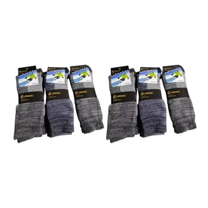 PACK 12 CALCETINES TE RMICOS LANA TREKKING MONTAÑA 40-46 - 2