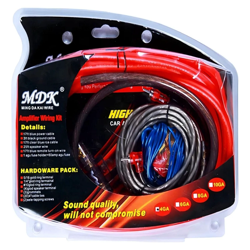 KIT CABLES AMPLIFICADORES SUBWOOFERS 1000 WATT - 4