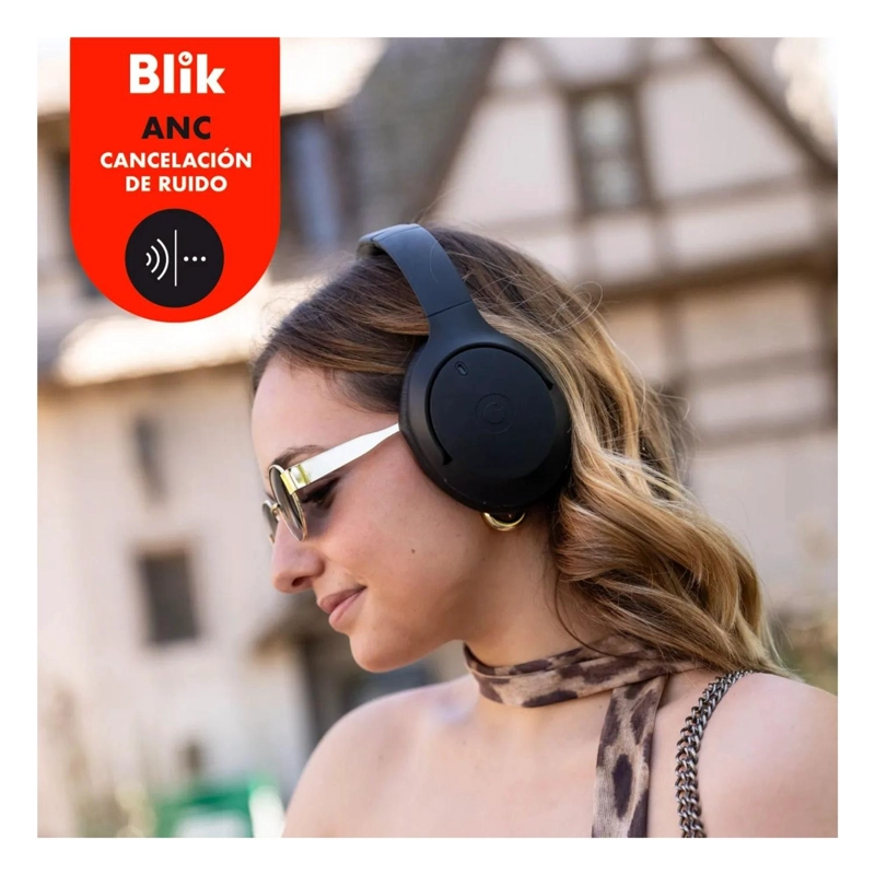 AUDIFONOS INALAMBRICOS BLUETOOTH BLIK ESSENCE 20 WATT NEGRO - 4