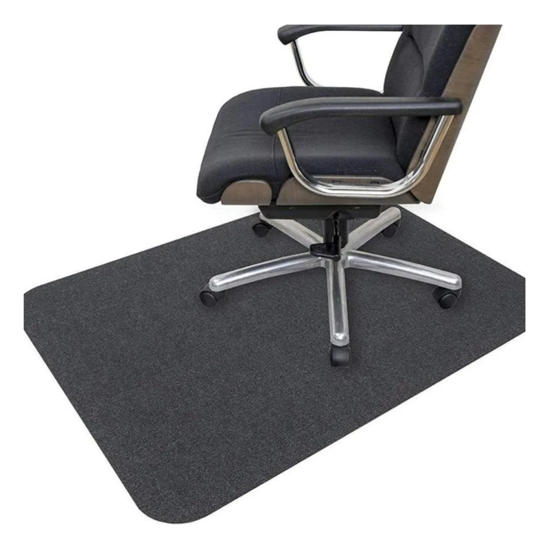 ALFOMBRILLA ANTIDESLIZANTE SILLA OFICINA 120X90 CM NEGRO - 2