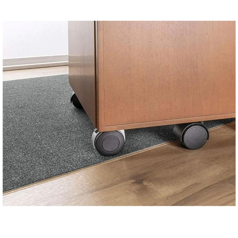 ALFOMBRILLA ANTIDESLIZANTE SILLA OFICINA 120X90 CM NEGRO - 4
