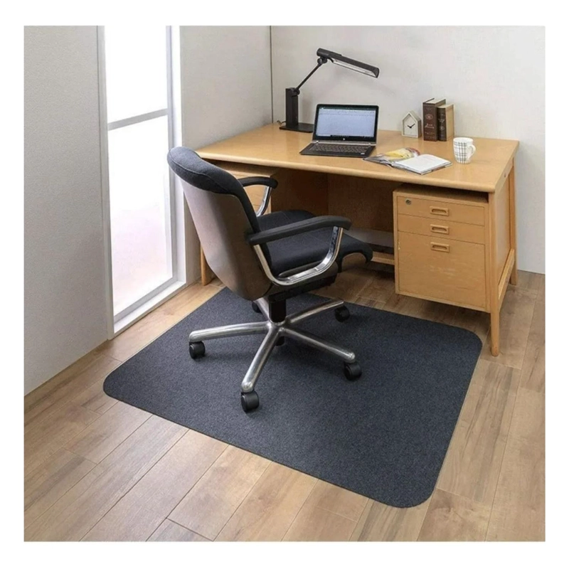 ALFOMBRILLA ANTIDESLIZANTE SILLA OFICINA 120X90 CM NEGRO - 5