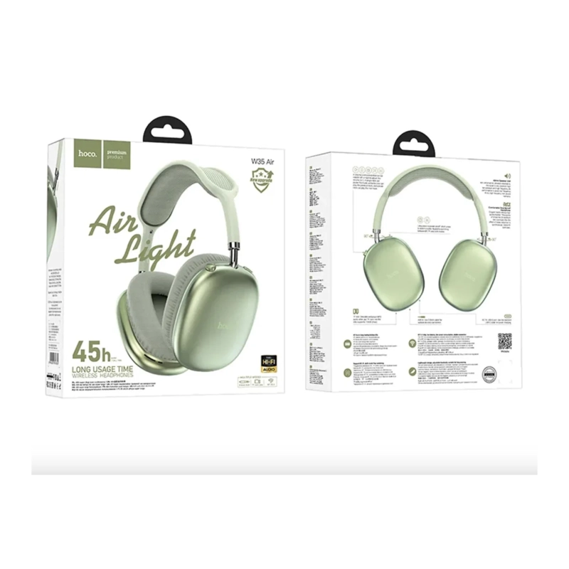 AUDIFONOS BLUETOOTH INALAMBRICOS HOCO VERDE - 3