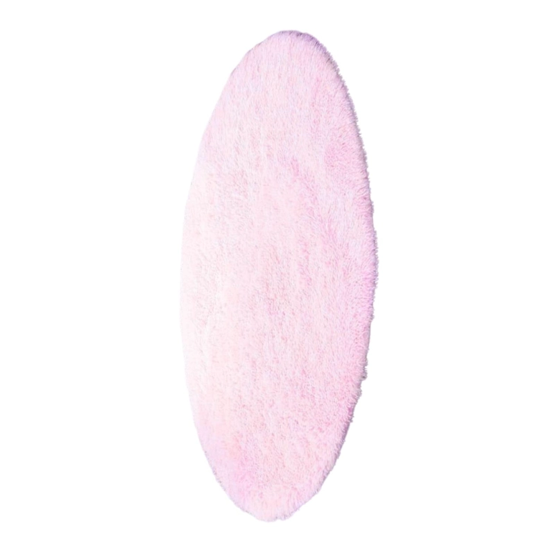 ALFOMBRA REDONDA PELUDA SUPER SUAVE 1.4 MTS ROSA - 2