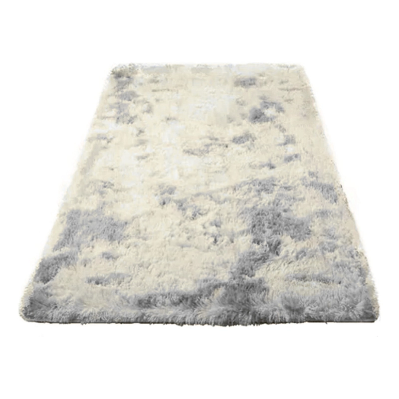 ALFOMBRA BAJADA CAMA PELUDA SUPER SUAVE 161X58 CM PLOMO - 1