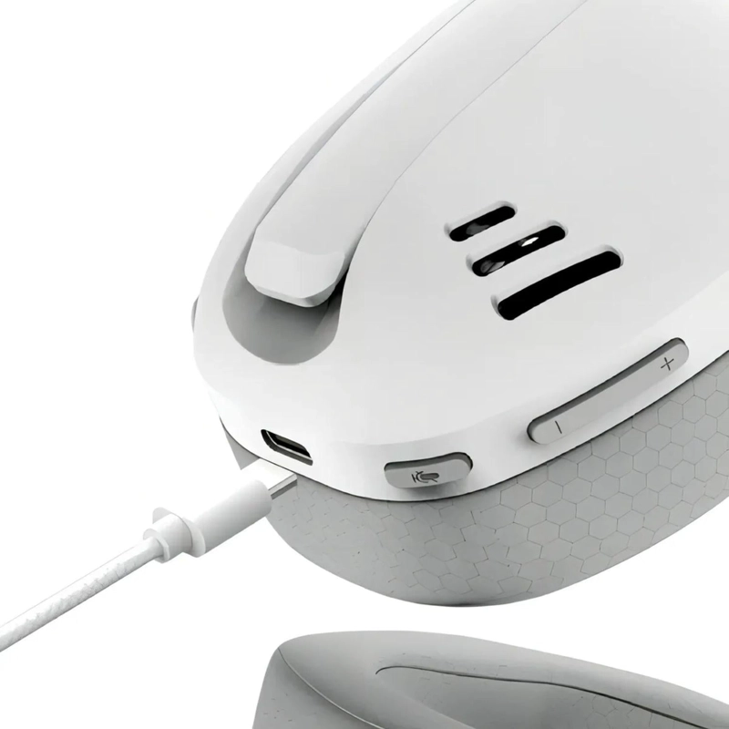 AUDIFONOS GAMER INALAMBRICO BLUETOOTH WIRELESS BLANCO - 5