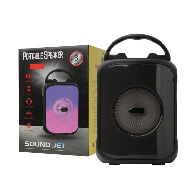 PARLANTE RECARGABLE BLUETOOTH PORTATIL 10 WATT NEGRO - 6