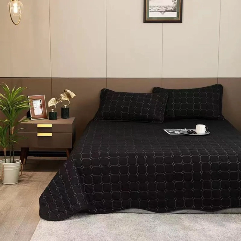 CUBRECAMA COBERTOR KING 2 FUNDAS 250X270 CM NEGRO - 3