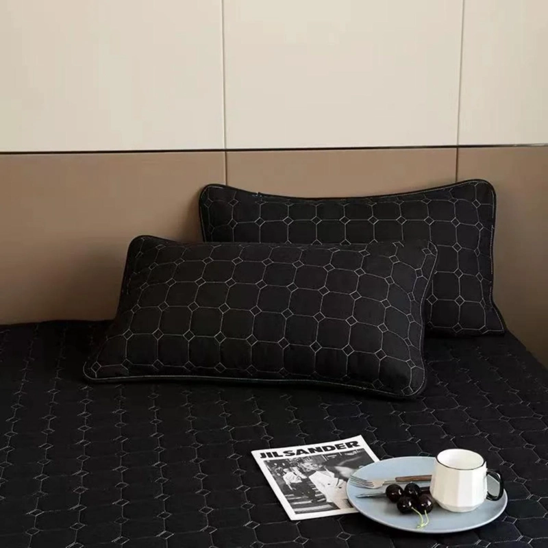CUBRECAMA COBERTOR KING 2 FUNDAS 250X270 CM NEGRO - 4