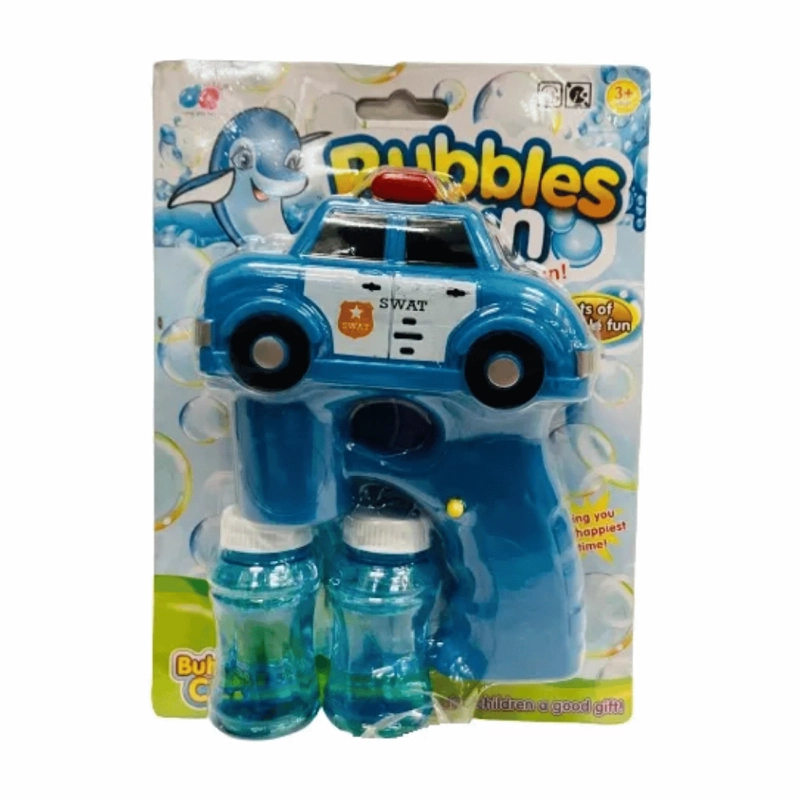 PISTOLA LANZA BURBUJA POLICIA INFANTIL AZUL - 6