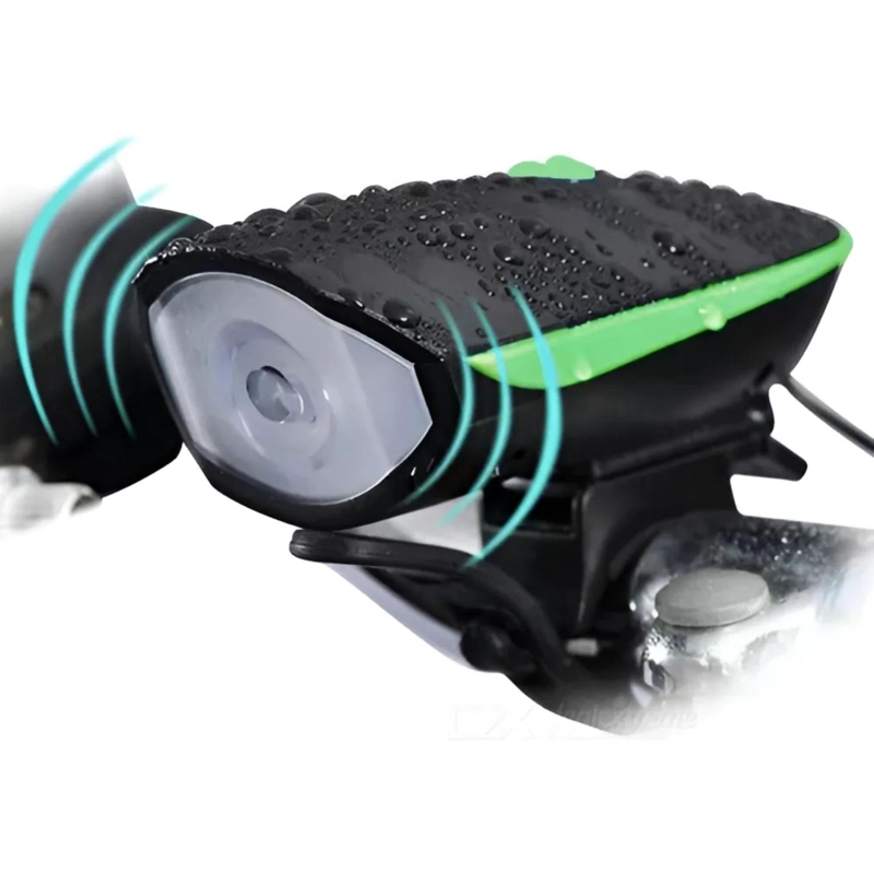 LUZ RECARGABLE LED BICICLETA BOCINA RESISTENTE - 3