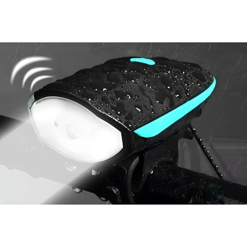 LUZ RECARGABLE LED BICICLETA BOCINA RESISTENTE - 5