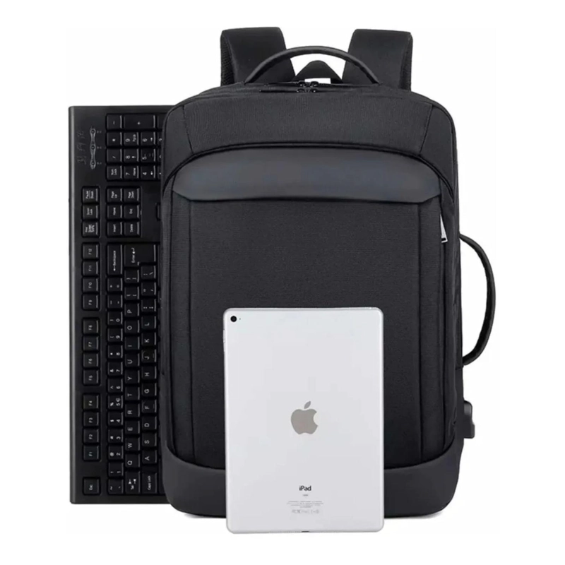 MOCHILA IMPERMEABLE GRAN CAPACIDAD 60 LT NEGRO - 4