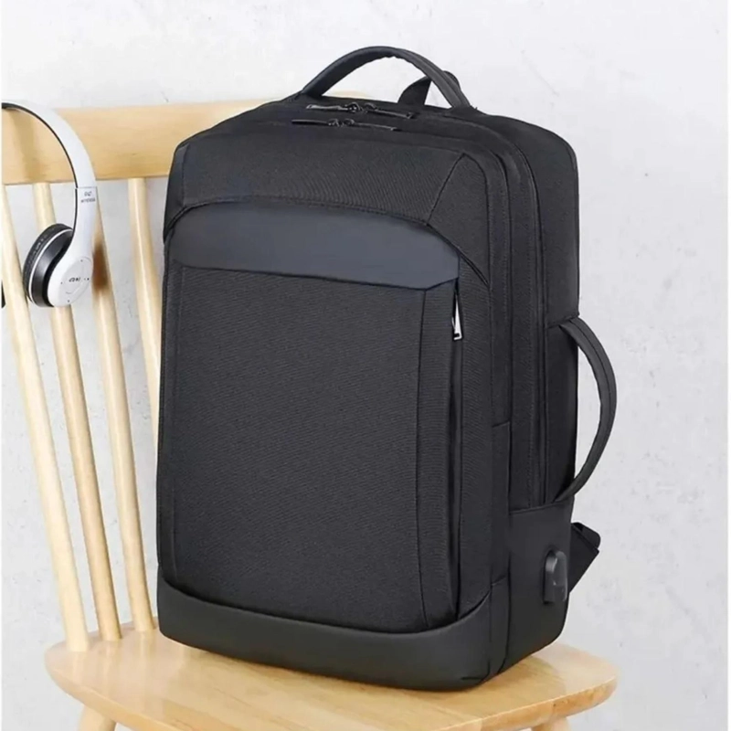MOCHILA IMPERMEABLE GRAN CAPACIDAD 60 LT NEGRO - 6