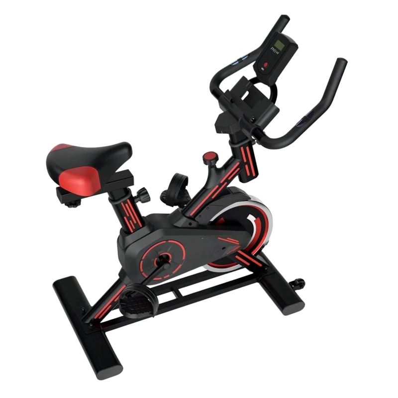 BICICLETA ESTATICA SPINNING PROFESIONAL 100 KG ROJO - 3