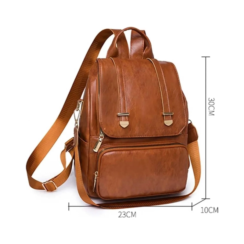 MOCHILA CARTERA IMPERMEABLE MUJER BOLSO ANTIRROBO - 3
