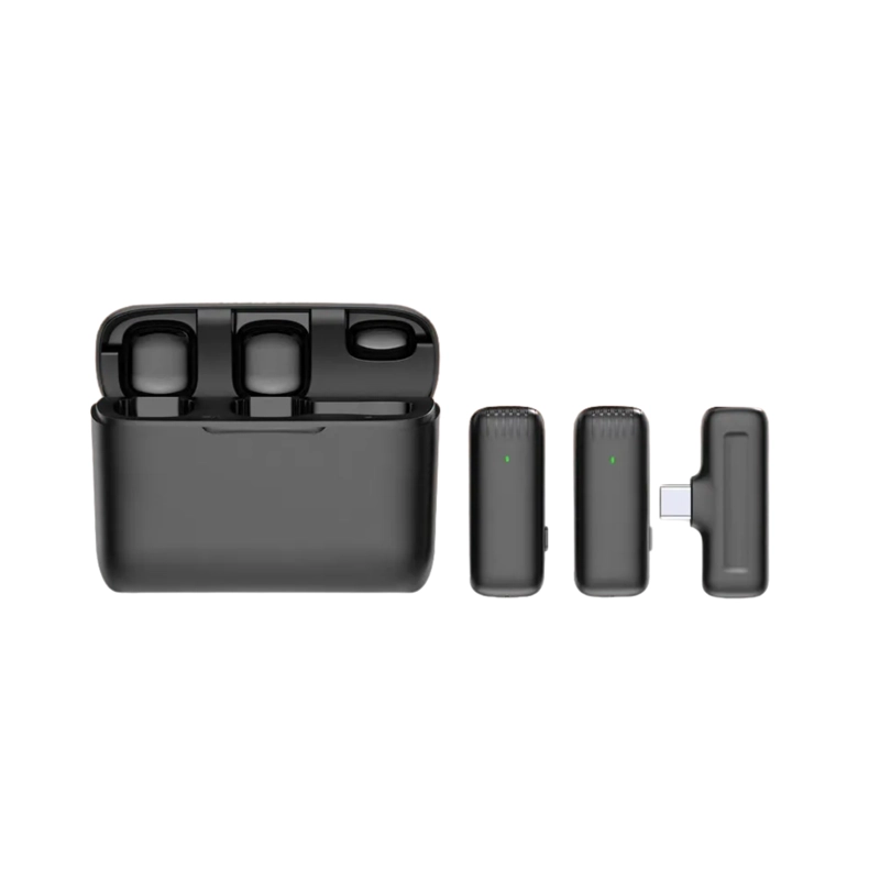 MINI MICROFONO INALAMBRICO PORTATIL LAVA-LIER NEGRO - 2