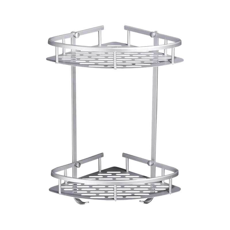 ORGANIZADOR DUCHA ESQUINERO 2 NIVELES MULTIUSO 21.8X28X33.5 CM METAL - 1