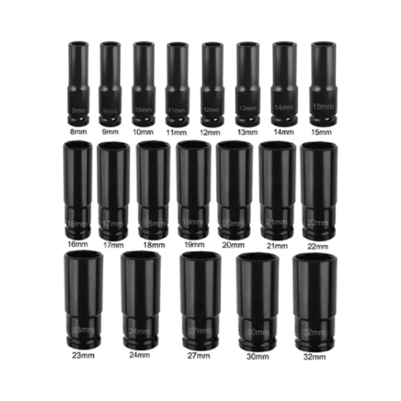 KIT 20 PIEZAS LLAVES VASO 1/2 MECANICA PROFESIONAL - 3