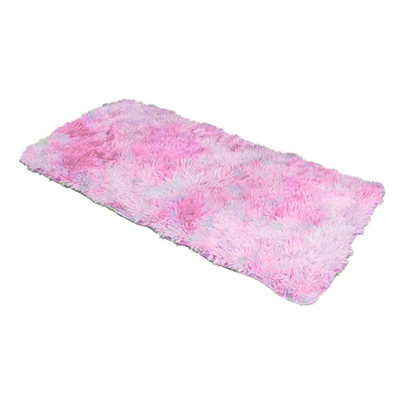 ALFOMBRA BAJADA CAMA PELUDA SUPER SUAVE 161X58 CM ROSA - 2