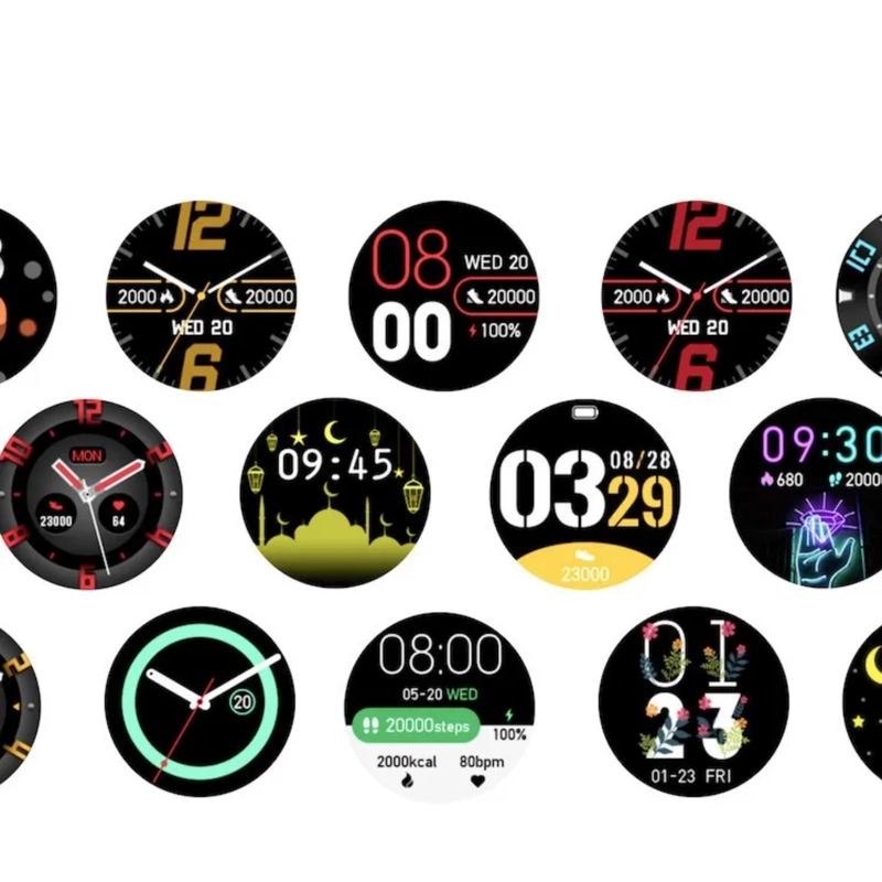 RELOJ SMART BAND CARGA USB REDONDO ROSA - 5