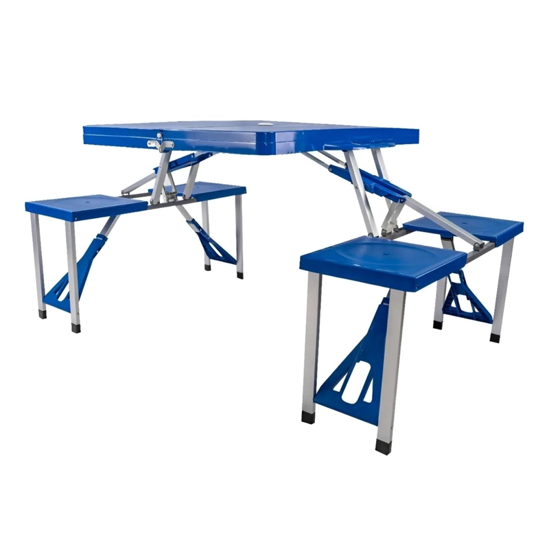 MESA CAMPING PORTATIL PLEGABLE 4 ASIENTOS 845X135X665 CM - 1