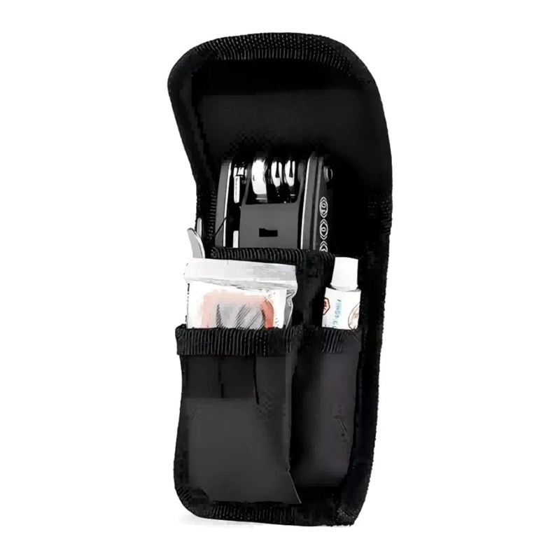 KIT HERRAMIENTAS BICICLETAS PARCHE PINCHAZO REPARACION - 1