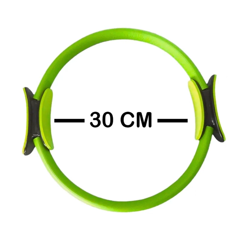 ANILLO ARO ENTRENAMIENTO PIERNAS YOGA PILATES 30 CM VERDE - 2