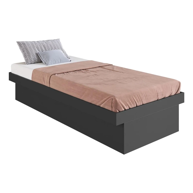 CAMA BOXET BAUL ALMACENAMIENTO 1 PLAZA 192X92X36 CM NEGRO - 1