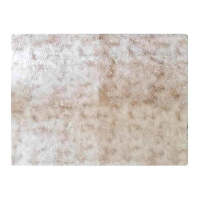 ALFOMBRA BAJADA CAMA SUPER SUAVE PELUDA BEIGE - 2