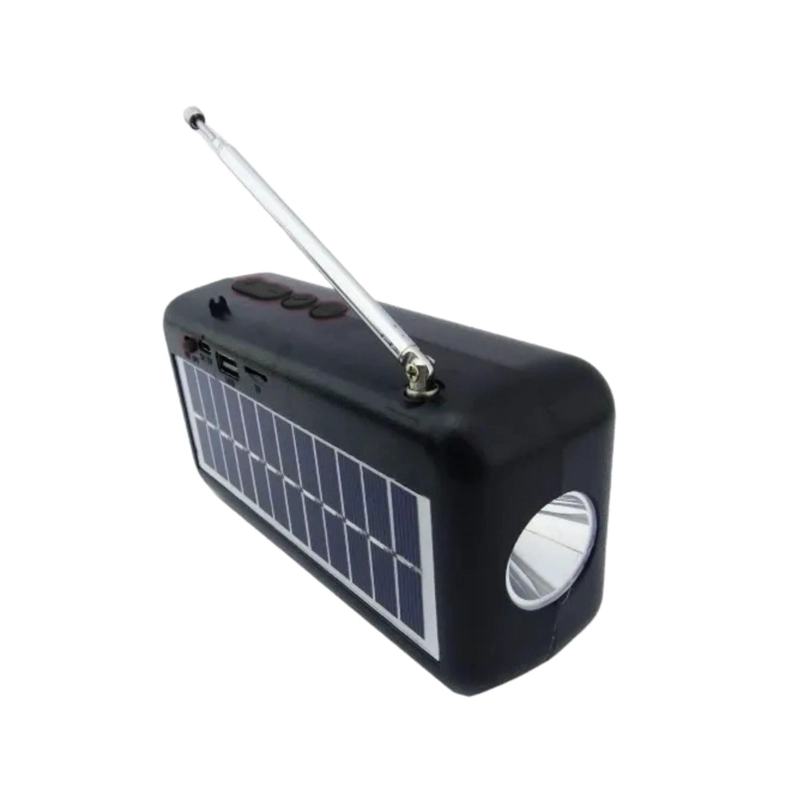 PARLANTE SOLAR RECARGABLE BLUETOOTH PORTATIL 3 WATT NEGRO - 2
