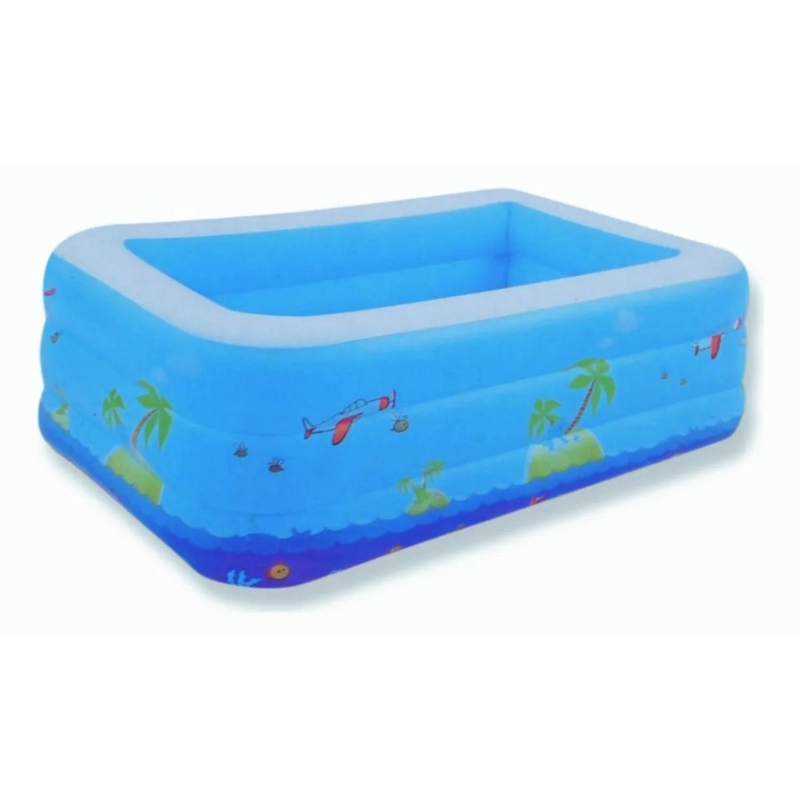 PISCINA INFLABLE INFANTIL NIÑO 150X100X50 CM - 1