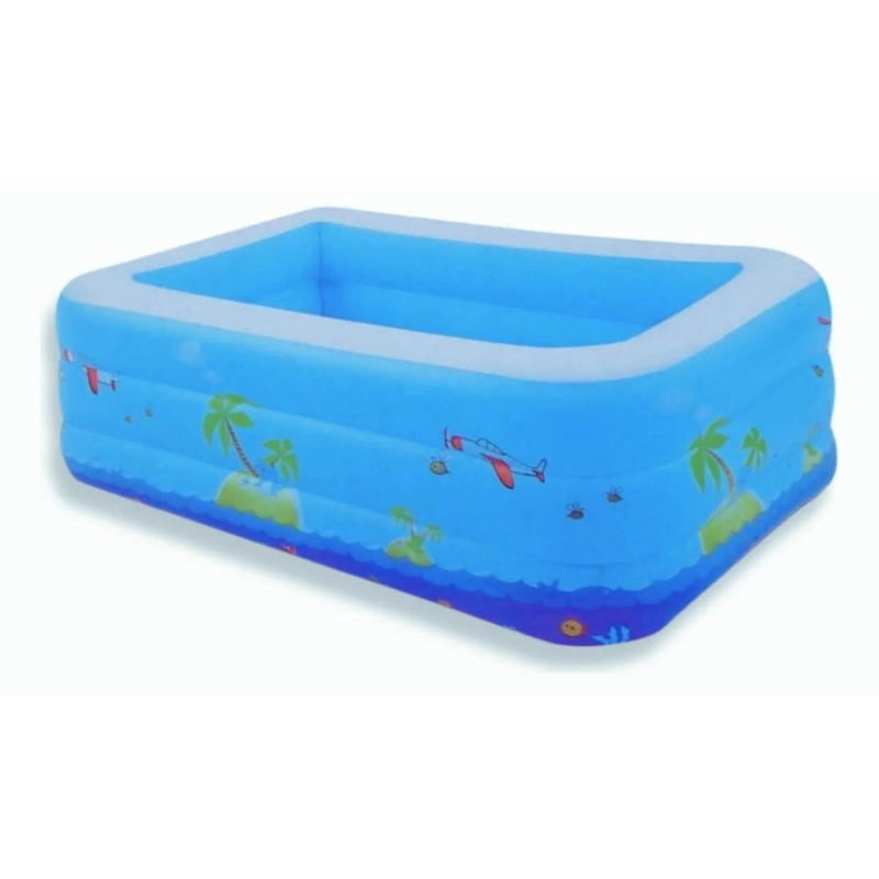 PISCINA INFLABLE INFANTIL NIÑO 150X100X50 CM - 2