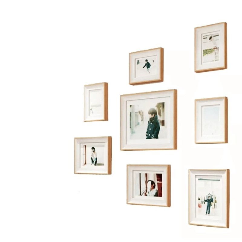 SET 13 PIEZAS MARCOS FOTO DECORATIVOS BEIGE - 2